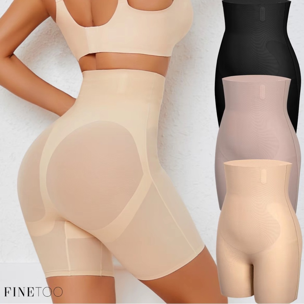 NWOT FINETOO Shapewear High Waist Tummy Control Shorts